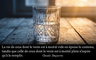 Votre verre est-il a moitié vide ?